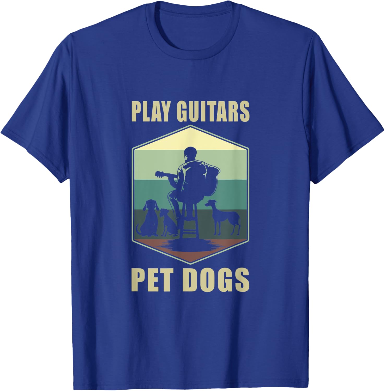 Guitar Player Guitar T-Shirt - T-Shirt | Royal