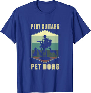Guitar Player Guitar T-Shirt - T-Shirt | Royal