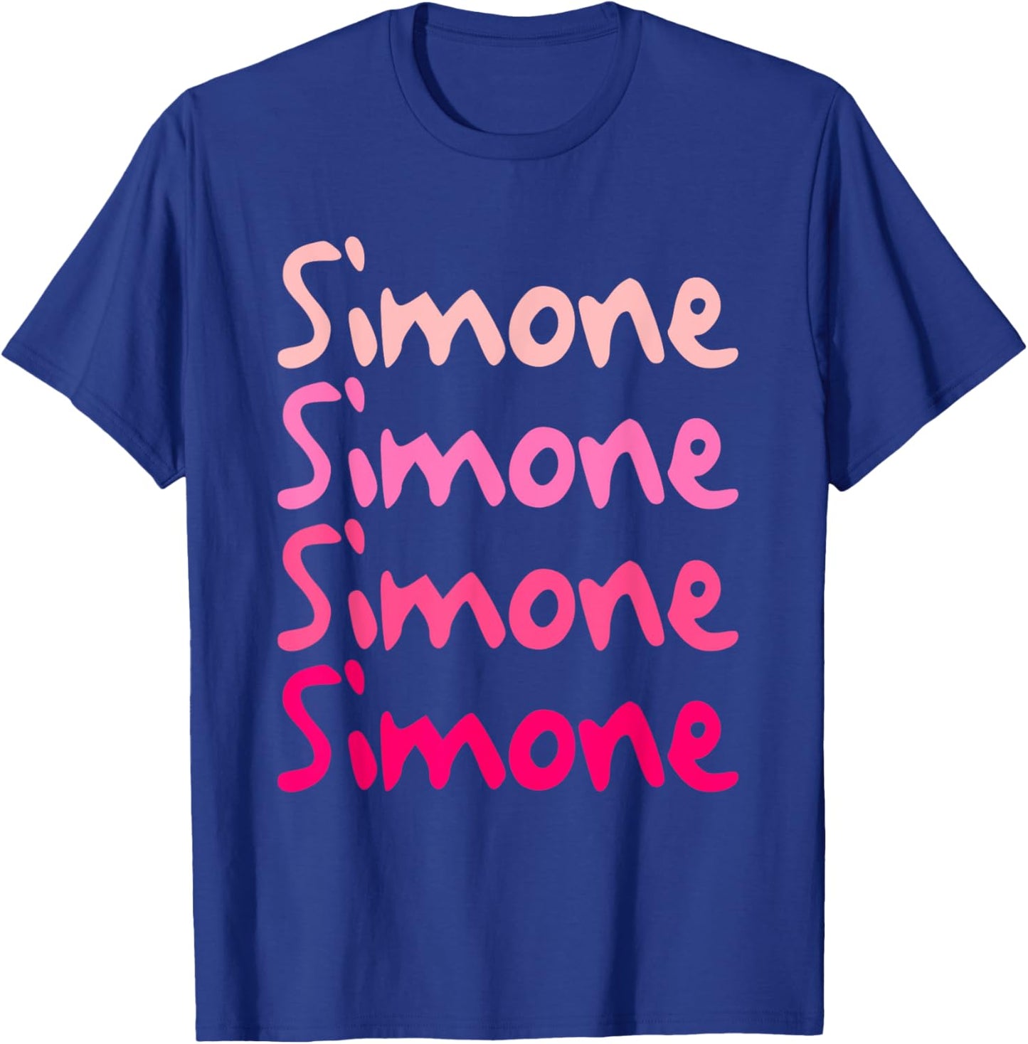 Simone First Name-d Boy Girl Baby Birth-day T-Shirt - T-Shirt | Royal