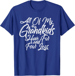 Greatest Dog Cat Grandma Grandpa Fur Babies Paws Four Legs Women T-Shirt - T-Shirt | Royal