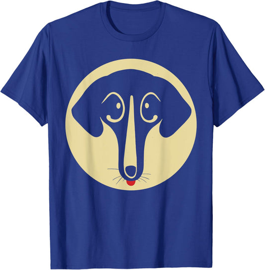 Retro Dachshund Mom Drawing for Dachshund Lovers T-Shirt - T-Shirt | Royal