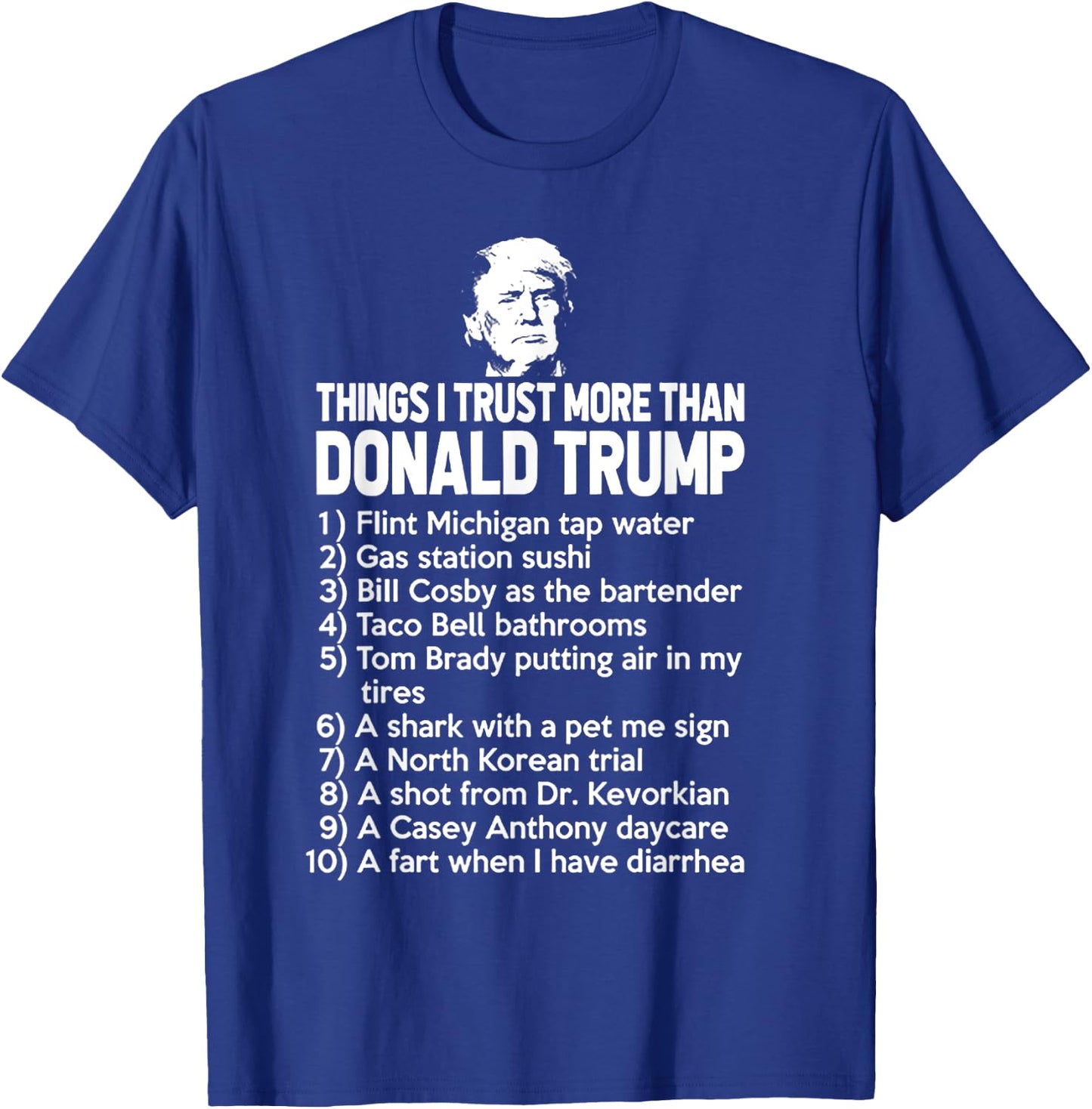 Funny Political Humor Gift - Black Trump 2020 - Men's Small - Modern Classic - - Straight Hem - Letter Print T-Shirt - T-Shirt | Royal