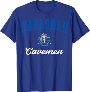 Carlsbad Senior High School Cavemen C3 T-Shirt - T-Shirt | Royal