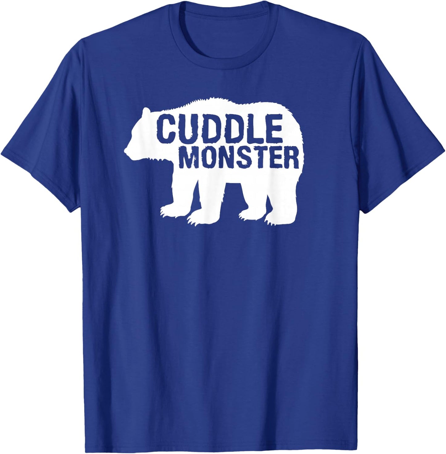 Cuddle Monster Bear Silhouette Fun Novelty T-Shirt - T-Shirt | Royal