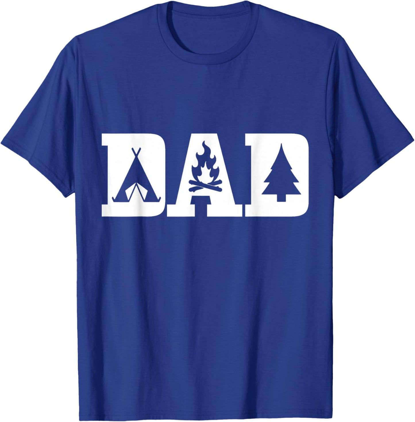 Camping Dad Father's Day Outdoor Bushcraft Camper T-Shirt - T-Shirt | Royal
