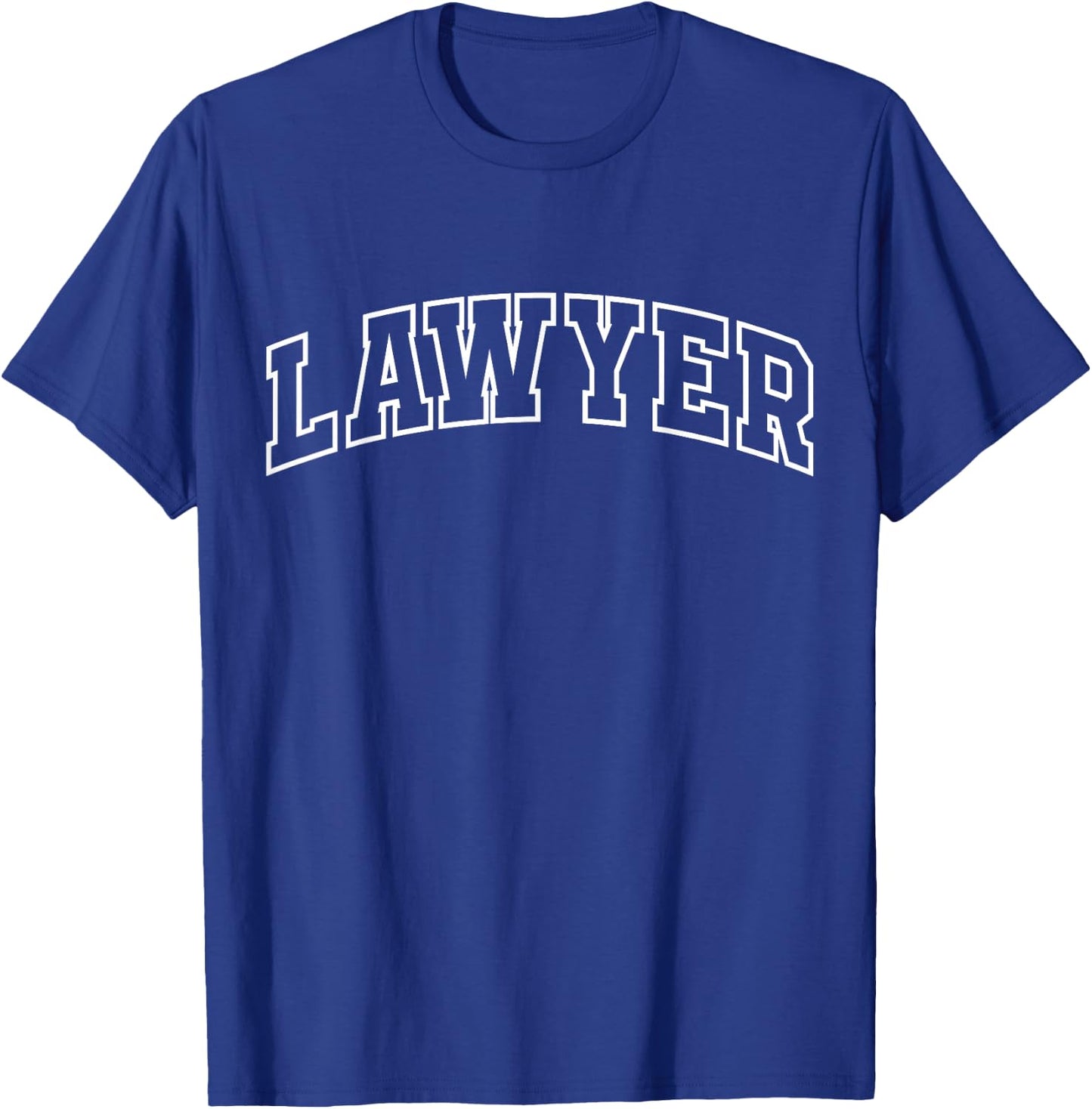 Lawyer Funny Athletic Lettering Law Student Gifts Men Women T-Shirt - T-Shirt | Royal