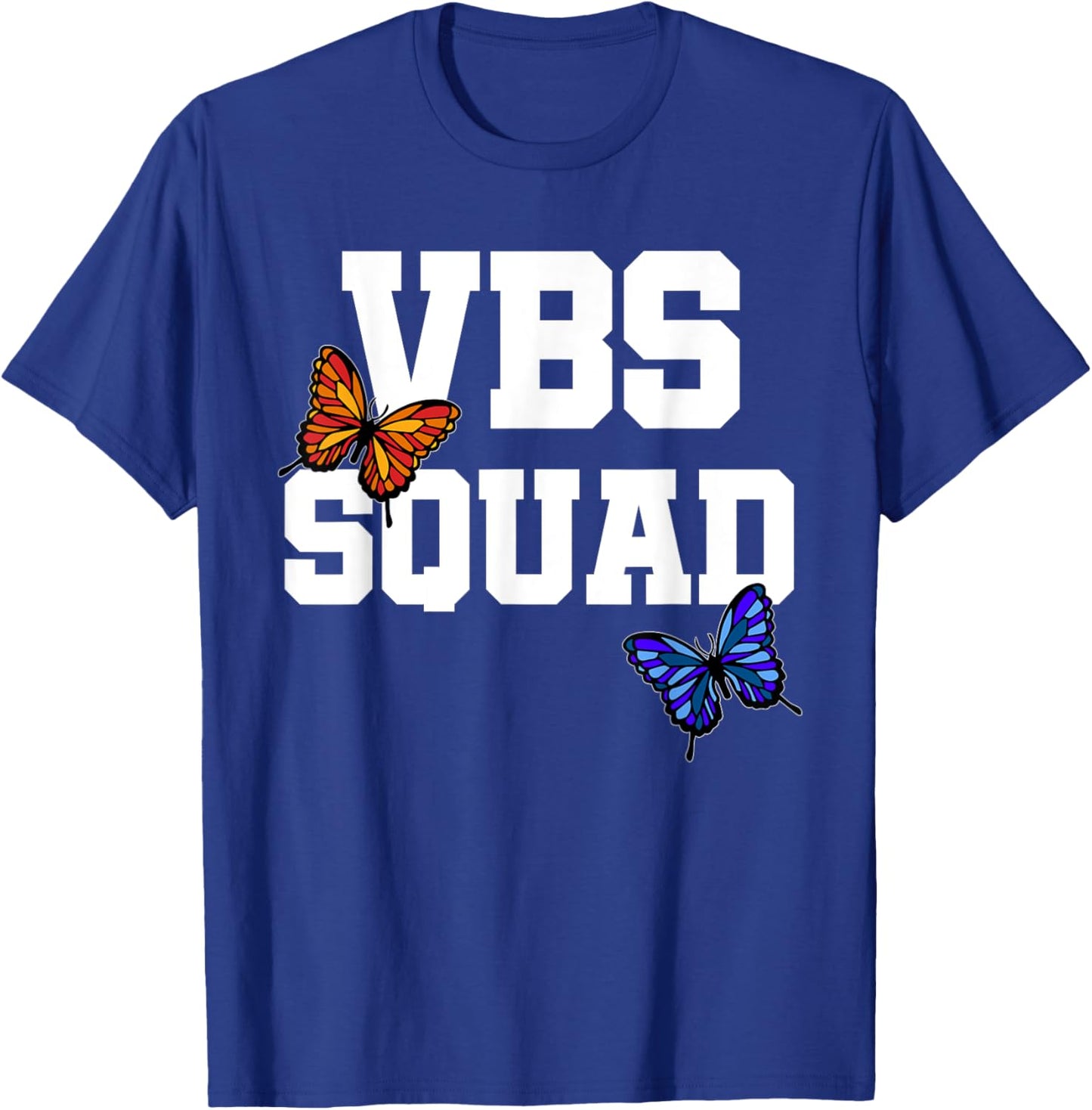 VBS 2025 Vacation Bible School Butterfly Wings VBS Squad T-Shirt - T-Shirt | Royal