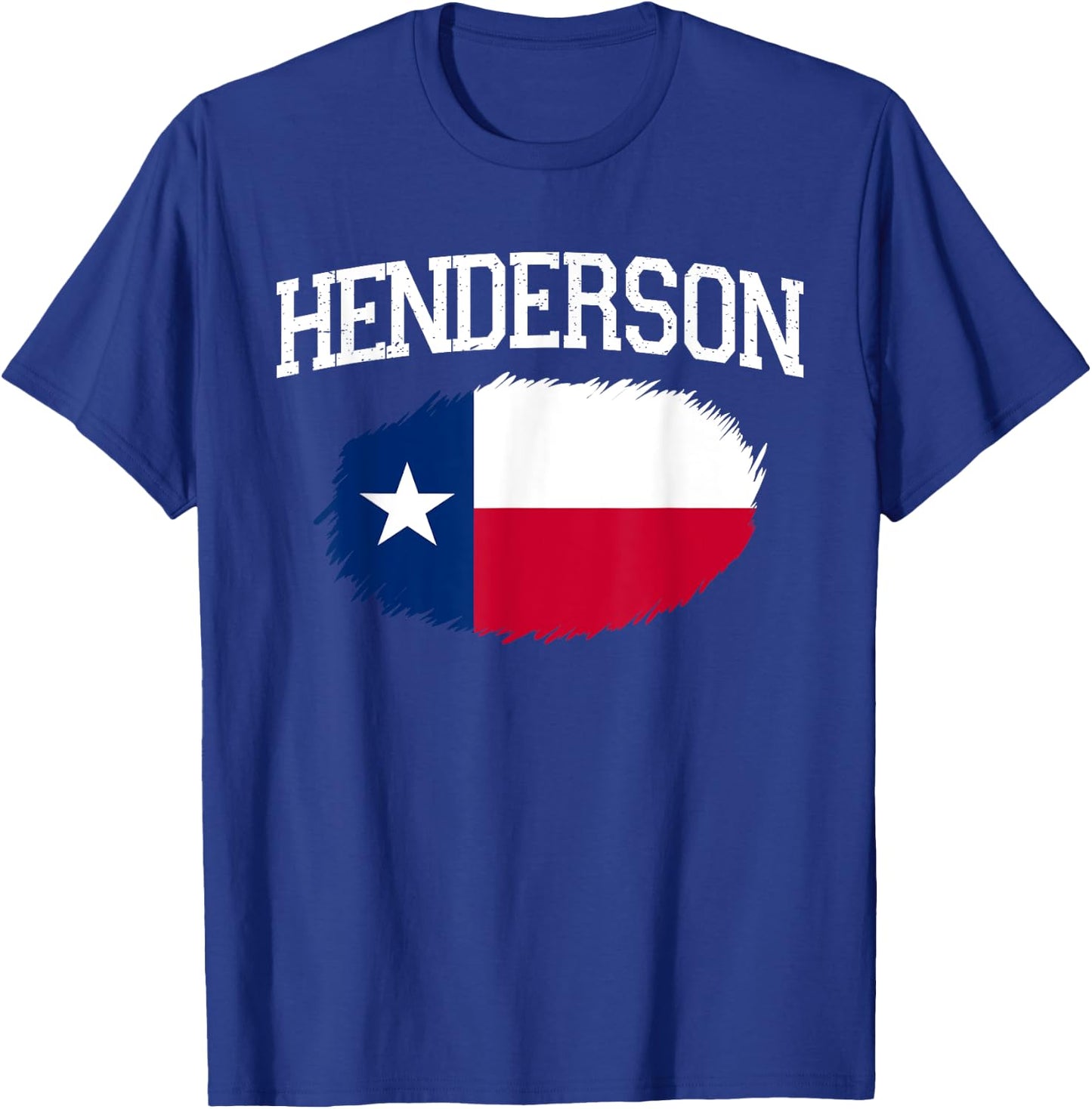 HENDERSON TX TEXAS Flag Vintage USA Sports Men Women T-Shirt - T-Shirt | Royal