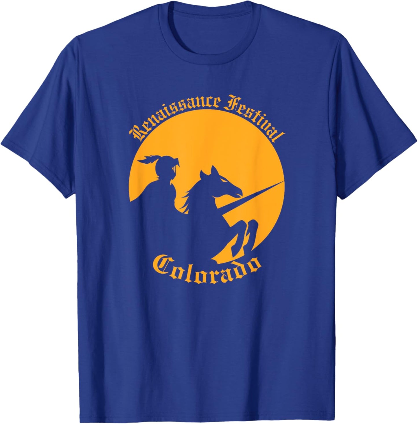 Renaissance Festival Colorado Knight & Horse T-Shirt - T-Shirt | Royal