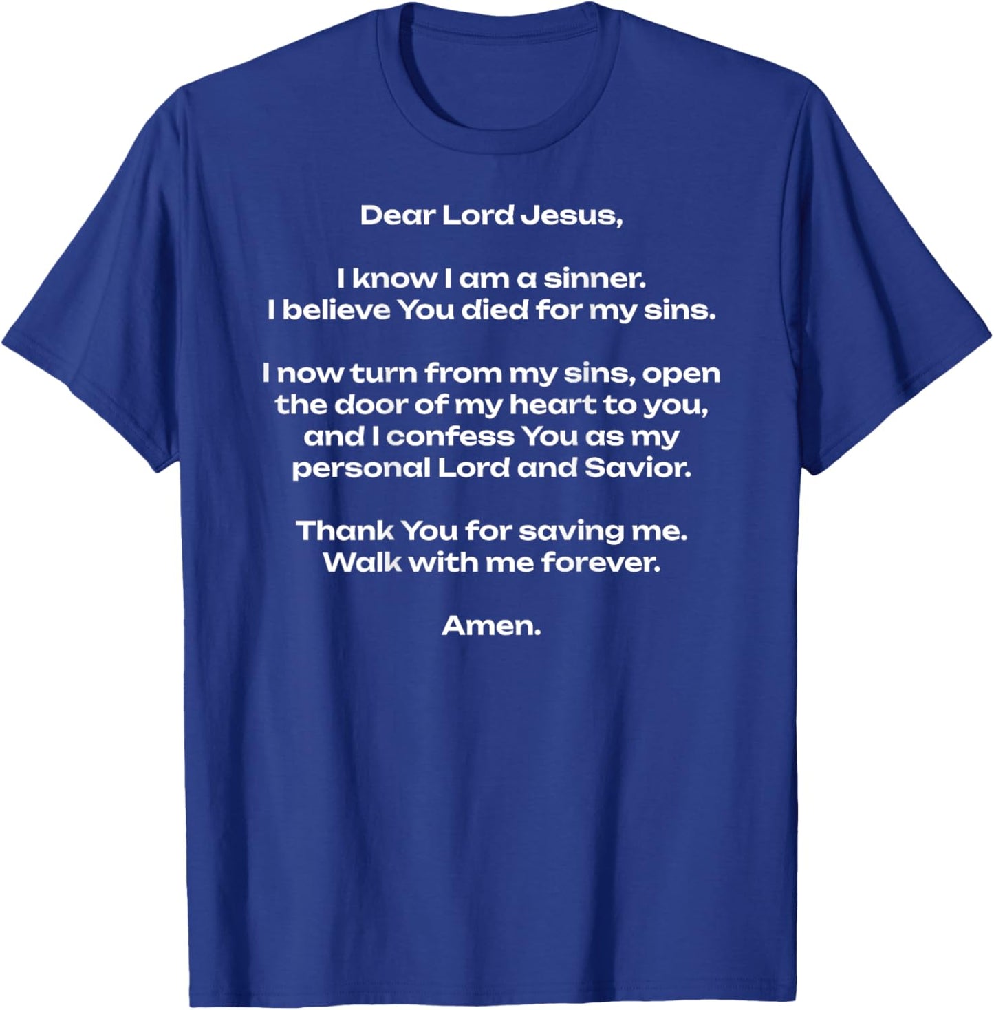 Christian Faith Praying Mom Women Bible Study Sinners Prayer T-Shirt - T-Shirt | Royal