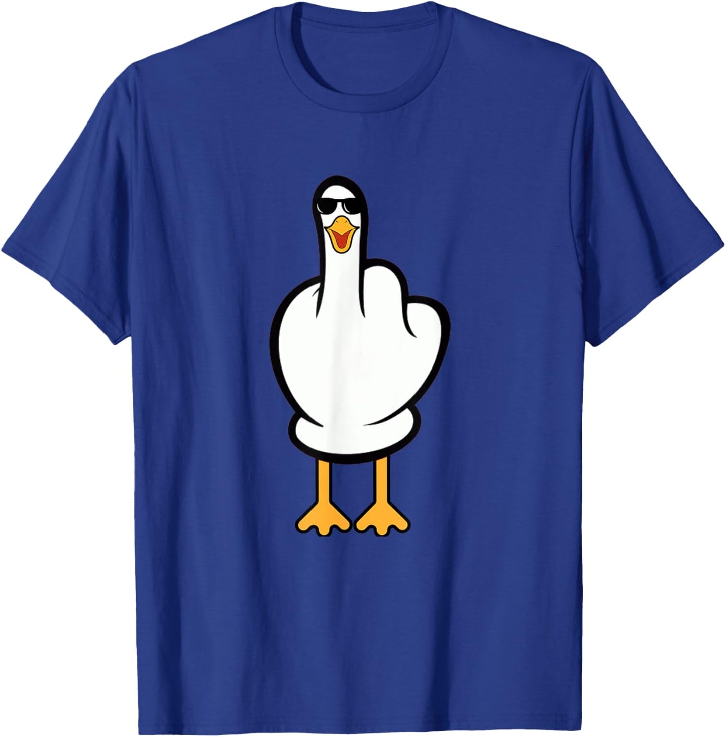 Funny Seagull Sarcastic Joke Rude Seagull Men Women T-Shirt - T-Shirt | Royal