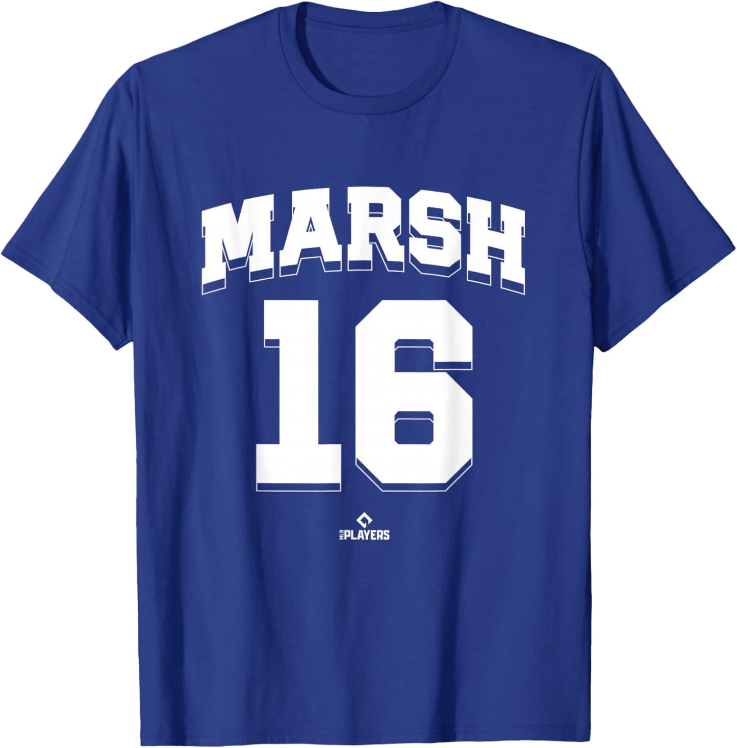 Brandon Marsh 16 Philadelphia MLBPA T-Shirt - T-Shirt | Royal