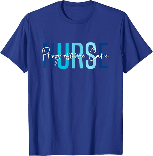 Vintage Progressive Care Nurse Progressive Care Unit Nursing T-Shirt - T-Shirt | Royal