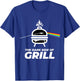 Men's Women's Kids the Dark Side of Grill BBQ Graphic Design T-Shirt - T-Shirt | Royal