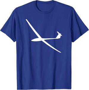 Glider Pilot Soaring Airplane Sailplane Aviation T-Shirt - T-Shirt | Royal