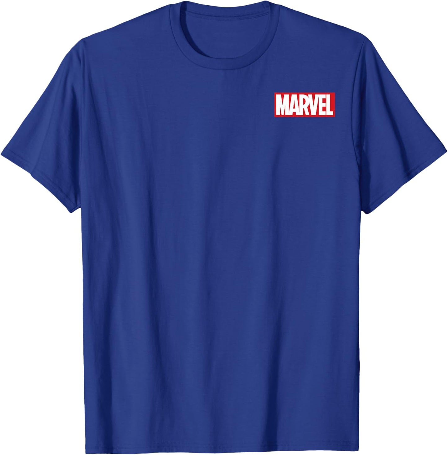 Marvel Studios Logo Stack Front & Back T-Shirt - T-Shirt | Royal