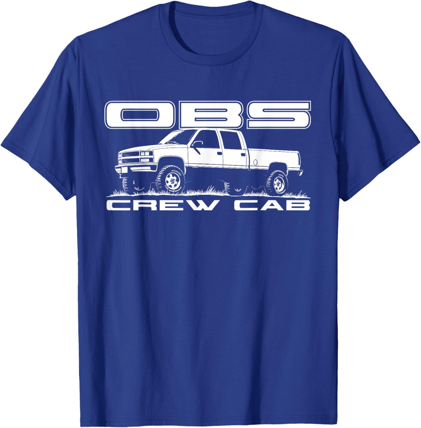 GMT400 Crew Cab OBS Old Body Style 1988-1998 4x4 Truck T-Shirt - T-Shirt | Royal