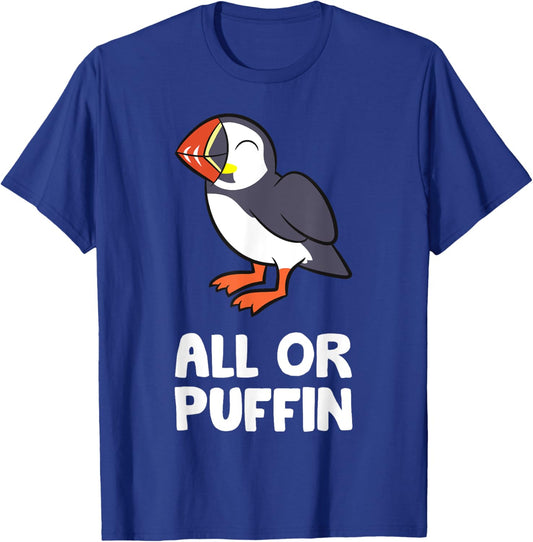 All Or Puffin T-Shirt - T-Shirt | Royal