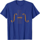 Violin Viola F Holes for Violinist Violist String Player T-Shirt - T-Shirt | Royal