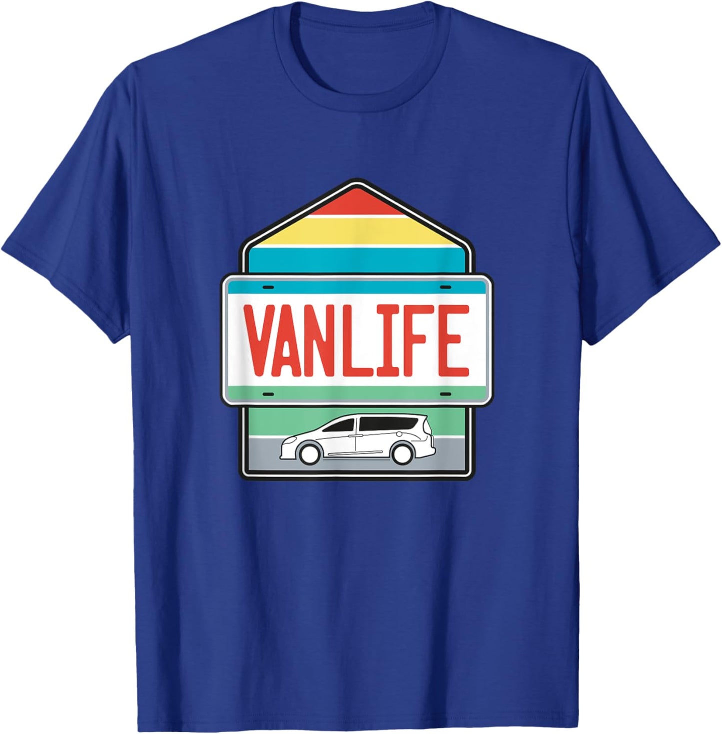 Chrysler Pacifica Van Life Plate T-Shirt - T-Shirt | Royal