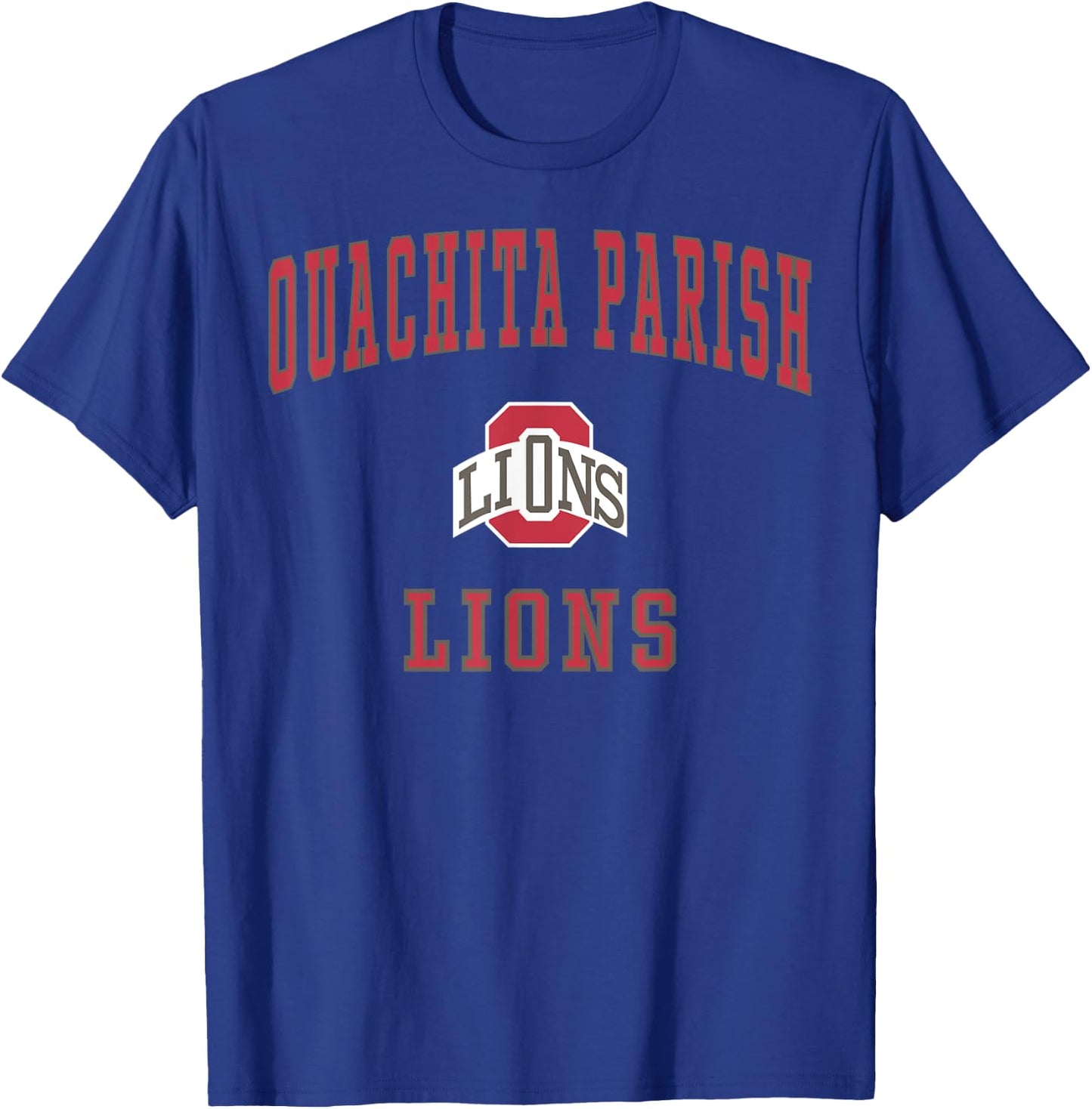 Ouachita Parish High School Lions C1 T-Shirt - T-Shirt | Royal
