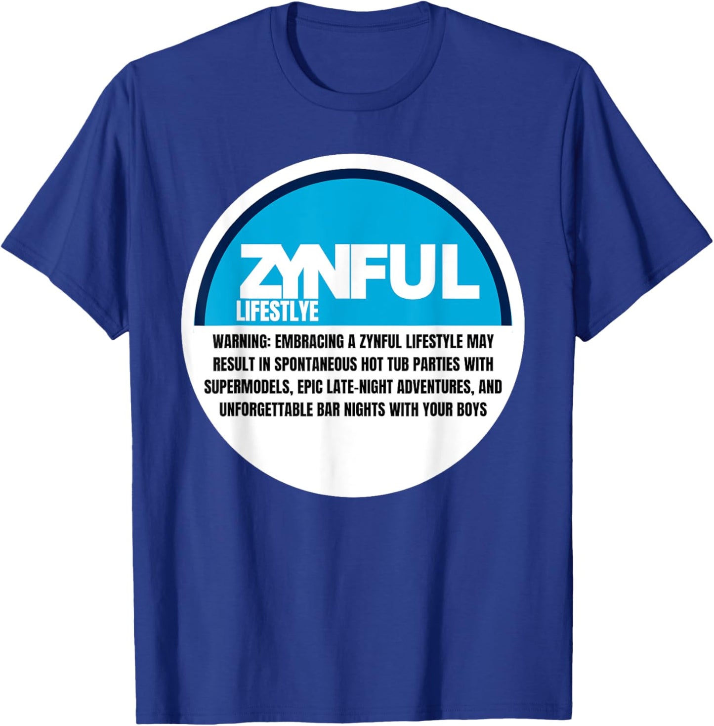 Funny Lip Pillow Flavored Nicotine Pouch Sinful Lifestyle T-Shirt - T-Shirt | Royal
