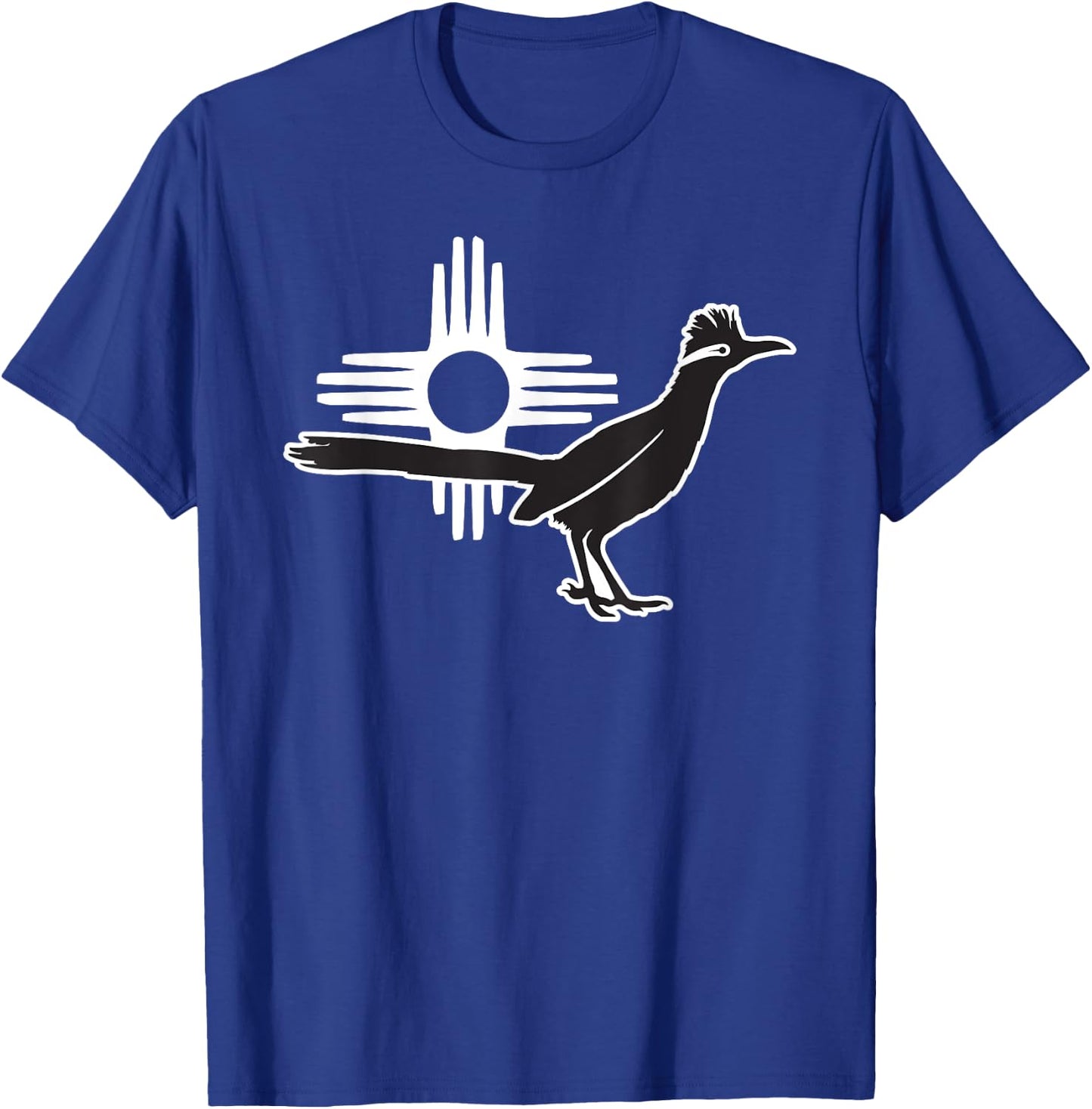 Roadrunner Zia: Bird Symbol of New Mexico and Southwest T-Shirt - T-Shirt | Royal