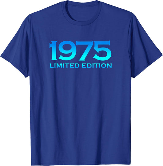 Ltd Edition 1975 50 Year Old Bday Men Women 50th Birthday T-Shirt - T-Shirt | Royal