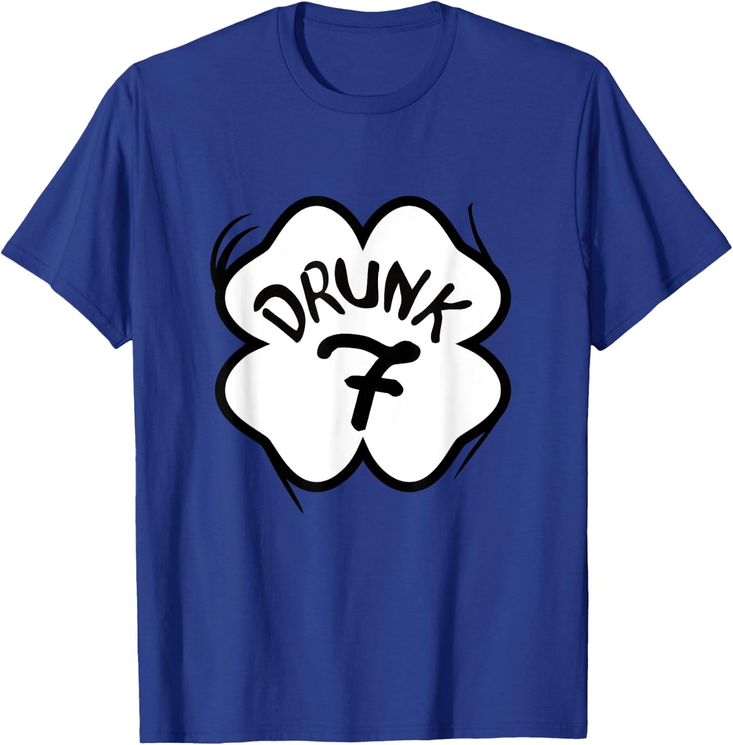 Drunk 7 Shamrock St Pattys Day Bar Crawl Group Matching T-Shirt - T-Shirt | Royal