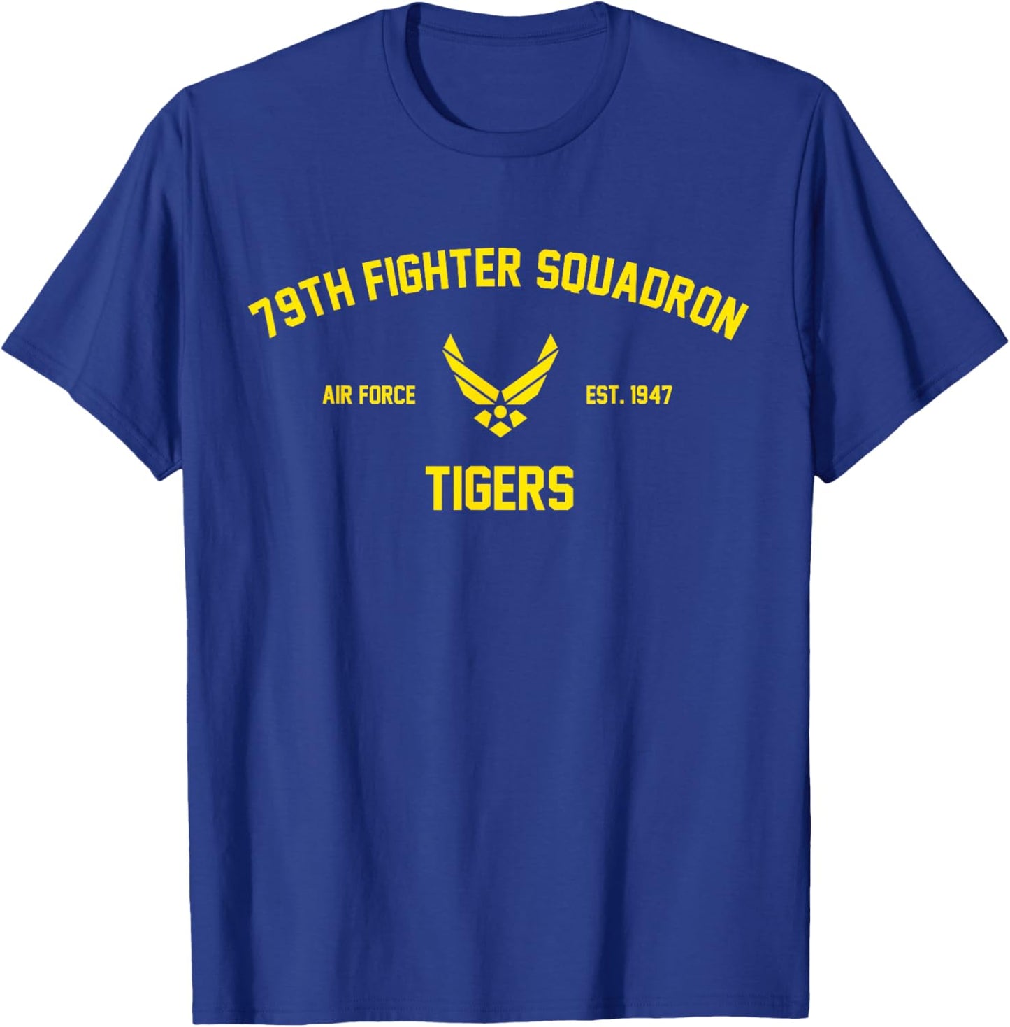 79th Fighter Squadron Tigers T-Shirt - T-Shirt | Royal
