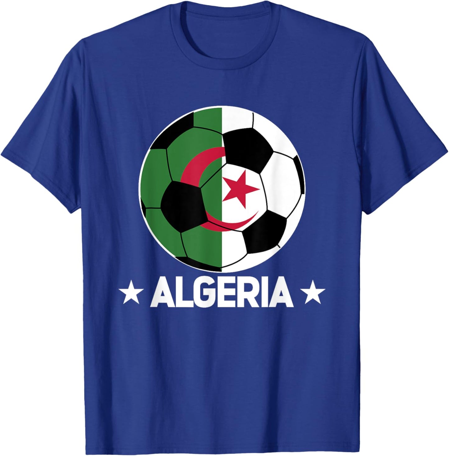 Algeria Soccer Team Algeria Flag Jersey Football Fans T-Shirt - T-Shirt | Royal