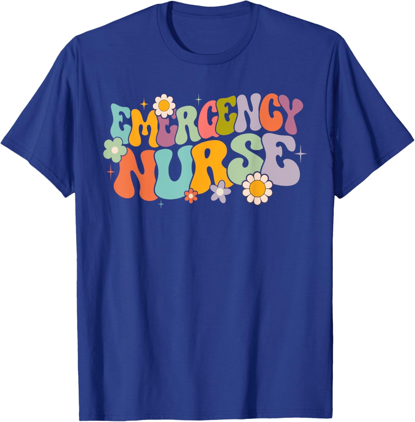 groovy ER Nurse Emergency Nurse School women nursing Room T-Shirt - T-Shirt | Royal
