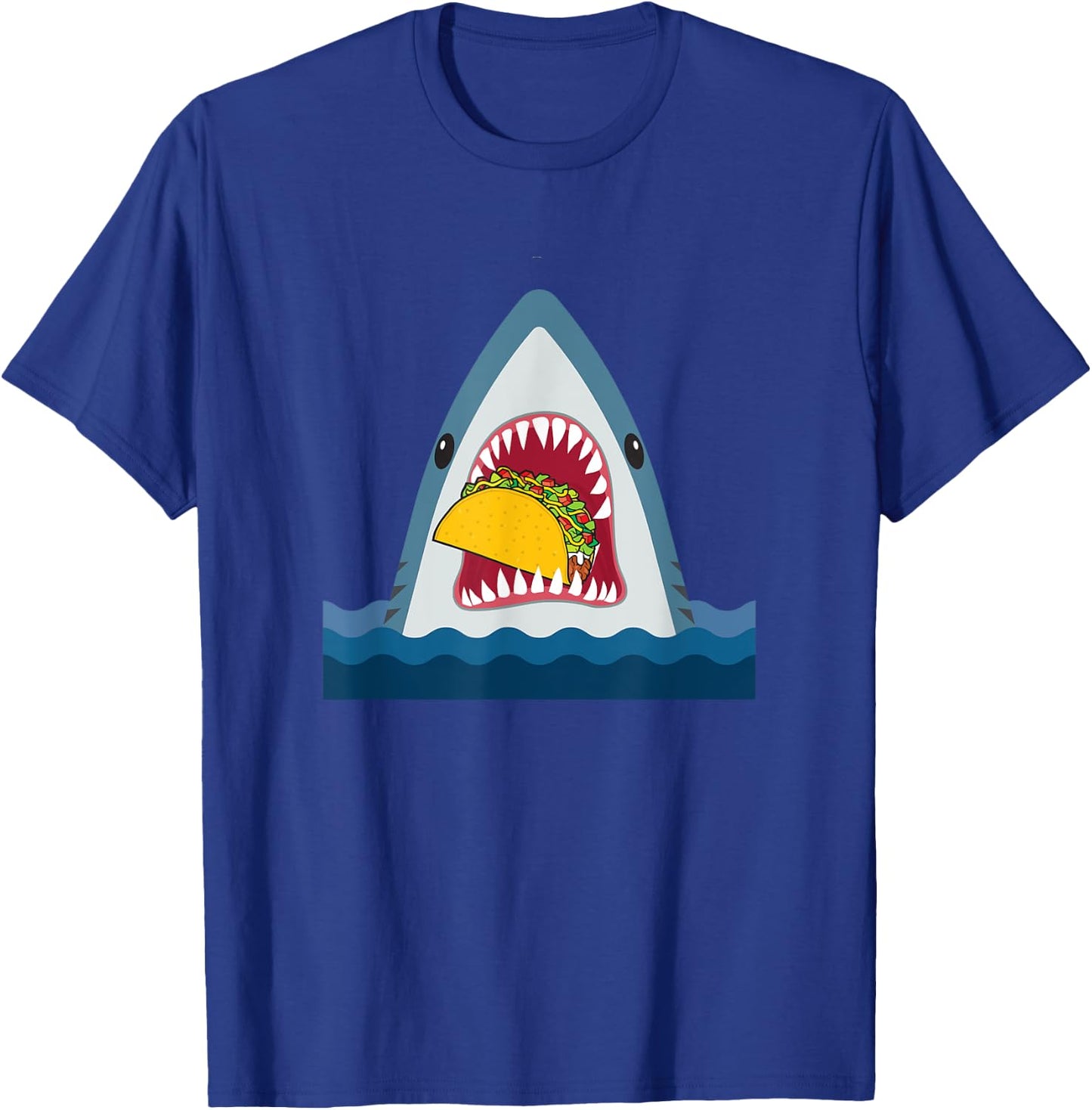 Shark Food Taco Food Design T-Shirt - T-Shirt | Royal
