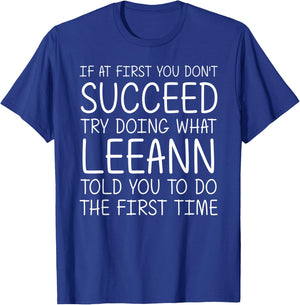 LEEANN Name Personalized Birthday Funny Christmas Joke T-Shirt - T-Shirt | Royal