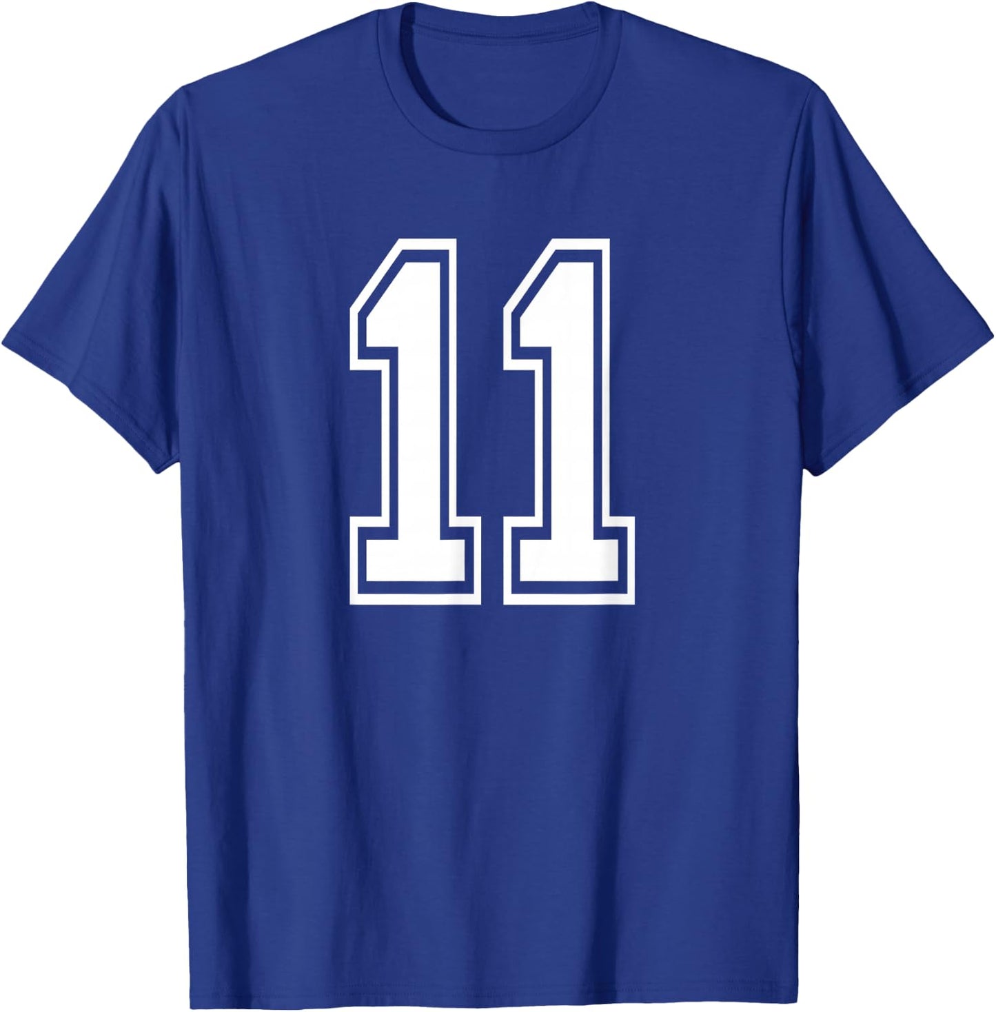 Number 11 Birthday Gift Sports Player Team Numbered Jersey T-Shirt - T-Shirt | Royal