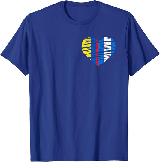 Nicaragua Flag Colombia Grown Hearts Nicaraguan Colombian Fl T-Shirt - T-Shirt | Royal