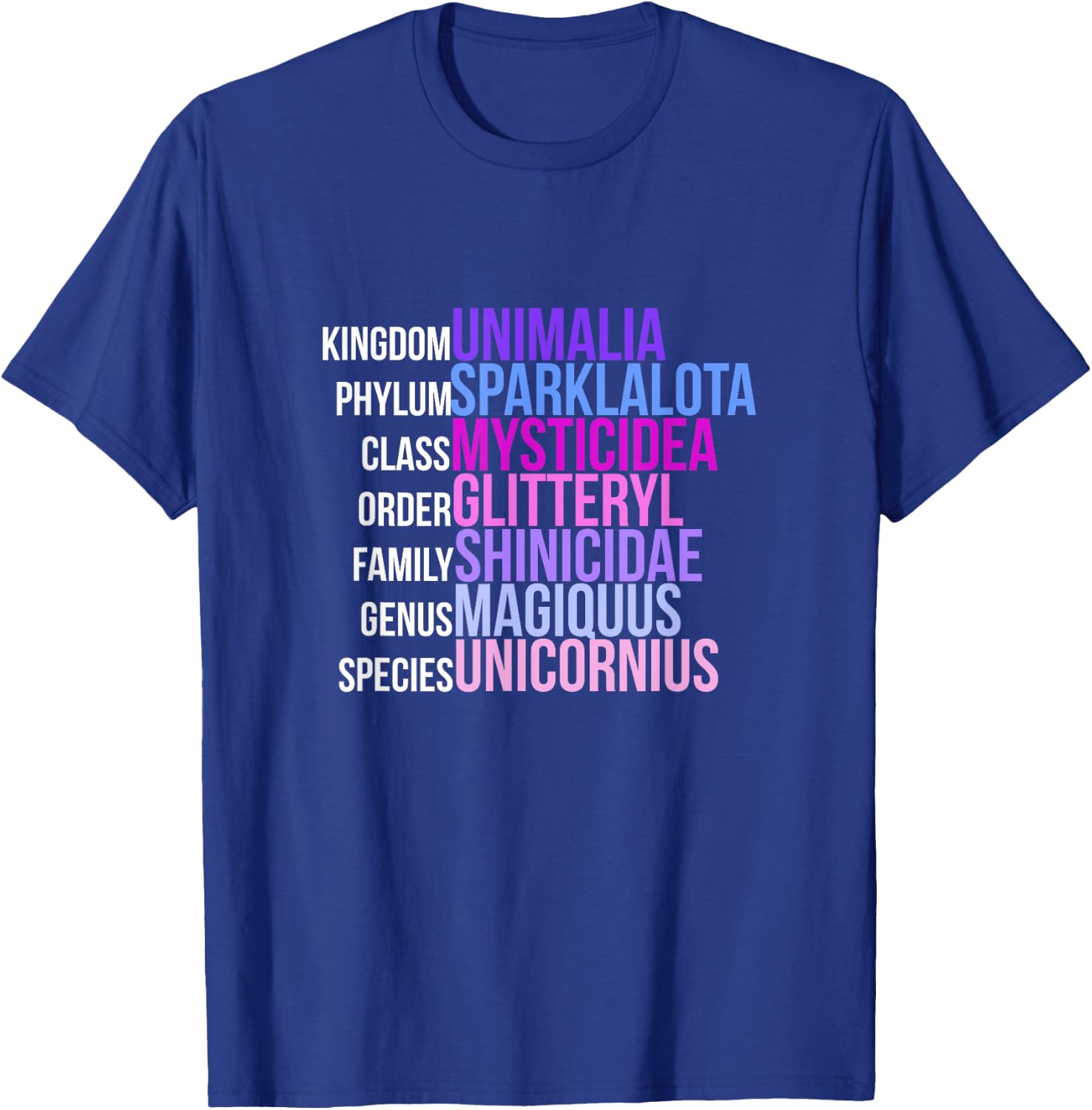 Unicorn Science - Magical Mystic Unicorn Biology T-Shirt - T-Shirt | Royal