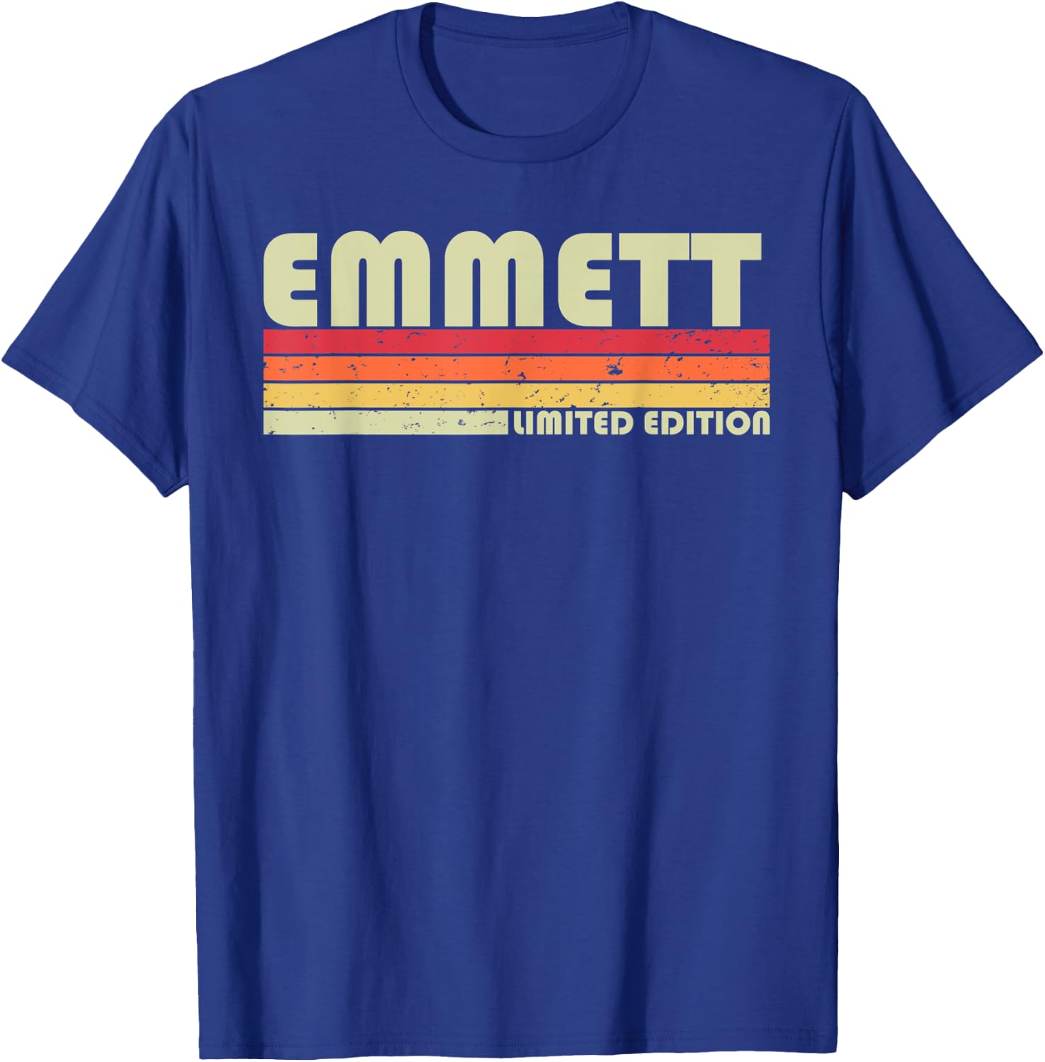 EMMETT Gift Name Personalized Funny Retro Vintage Birthday T-Shirt - T-Shirt | Royal