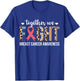 Together We Fight Breast Cancer Awareness Leopard Warrior T-Shirt - T-Shirt | Royal