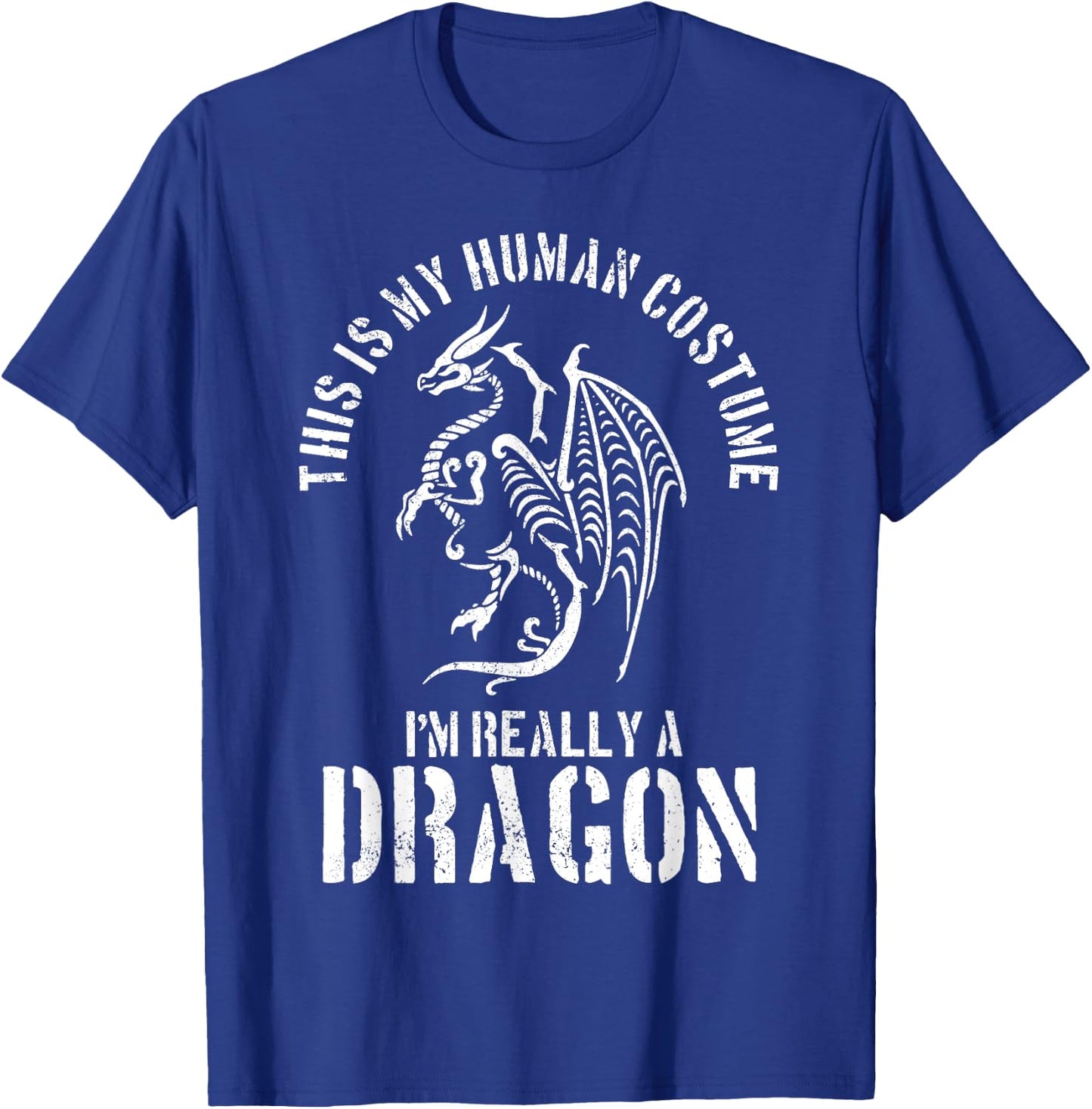 Dragon Shirt - People Costume Fantasy Funny Halloween T-Shirt - T-Shirt | Royal
