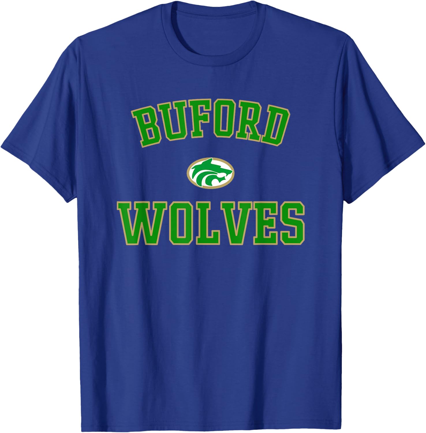 Buford Wolves Logo Varsity HS T-Shirt - T-Shirt | Royal