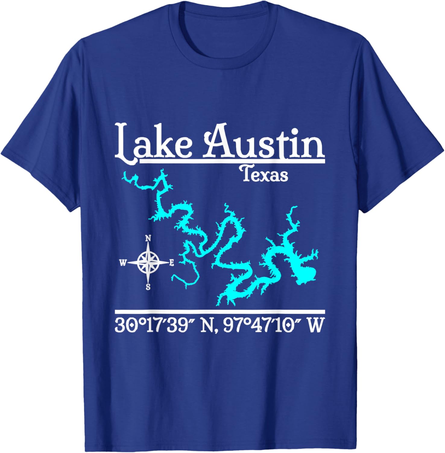 Lake Austin, Texas T-Shirt - T-Shirt | Royal