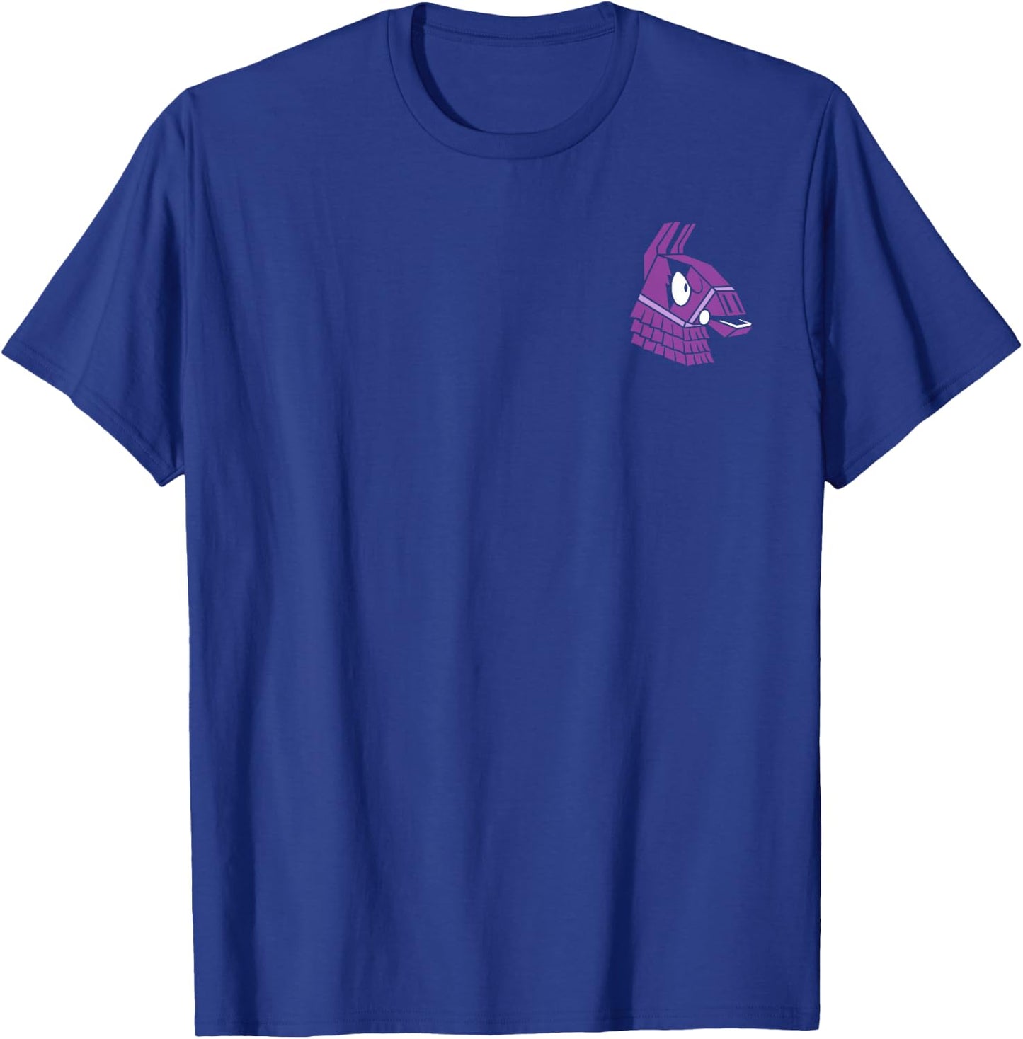 Fortnite Llama Pinata Left Chest T-Shirt - T-Shirt | Royal
