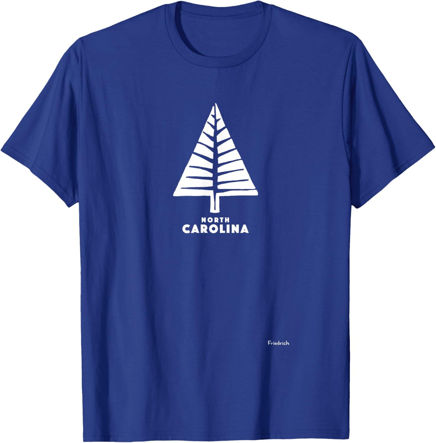 NC State Pine white tree T-Shirt - T-Shirt | Royal