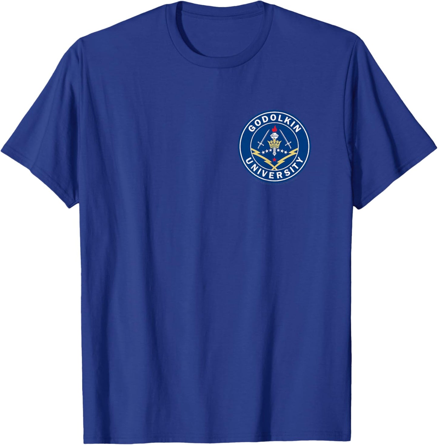 Gen V Pocket University Seal from the world of The Boys T-Shirt - T-Shirt | Royal