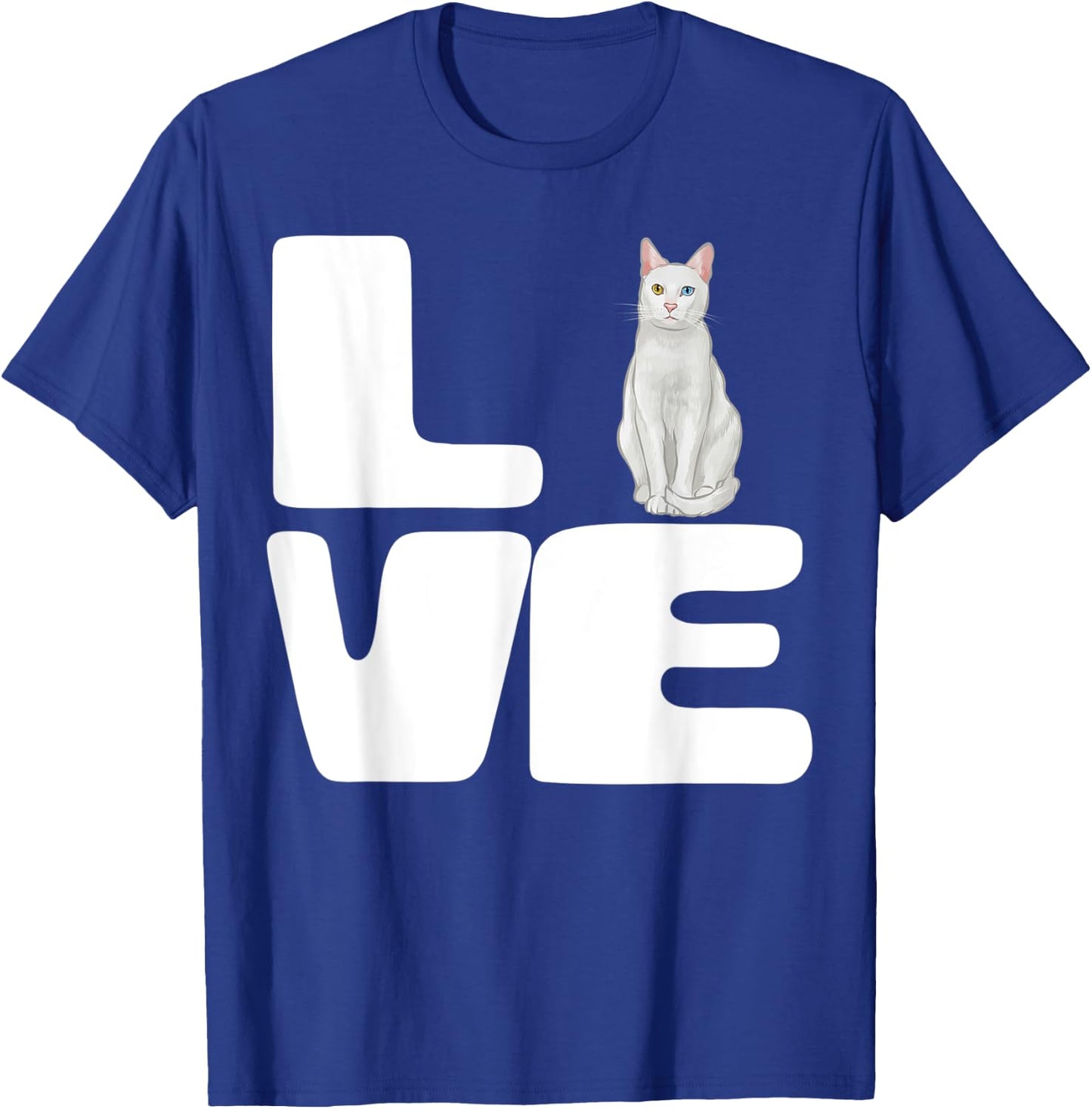 I Love My Khao Manee Cat Lover Gift T-Shirt - T-Shirt | Royal