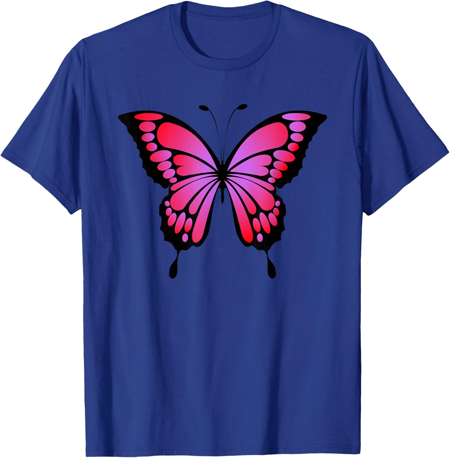 Intense Red and Purple Butterfly T-Shirt - T-Shirt | Royal