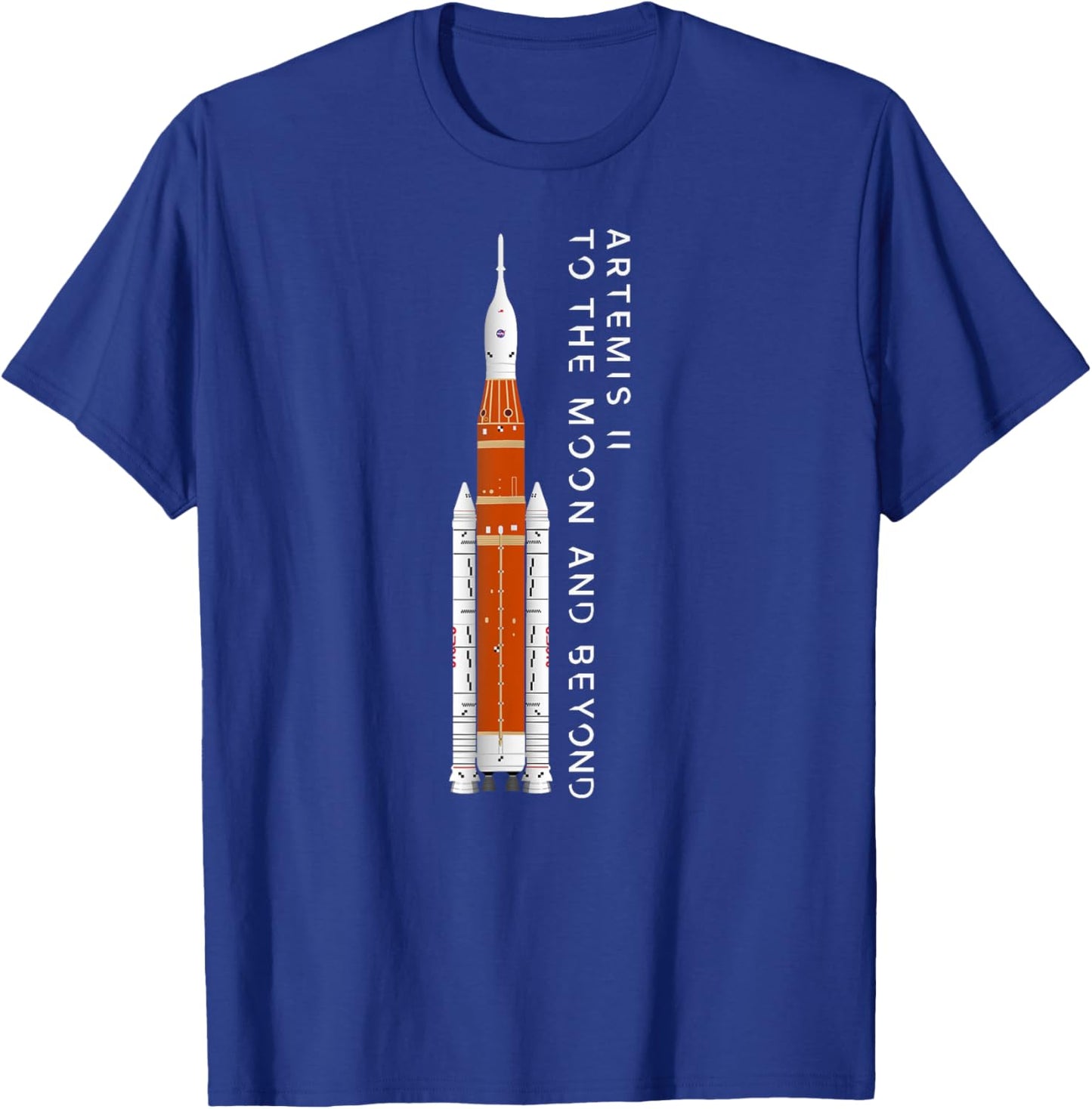 Artemis 2 Moon Rocket SLS Mission To The Moon And Beyond T-Shirt - T-Shirt | Royal