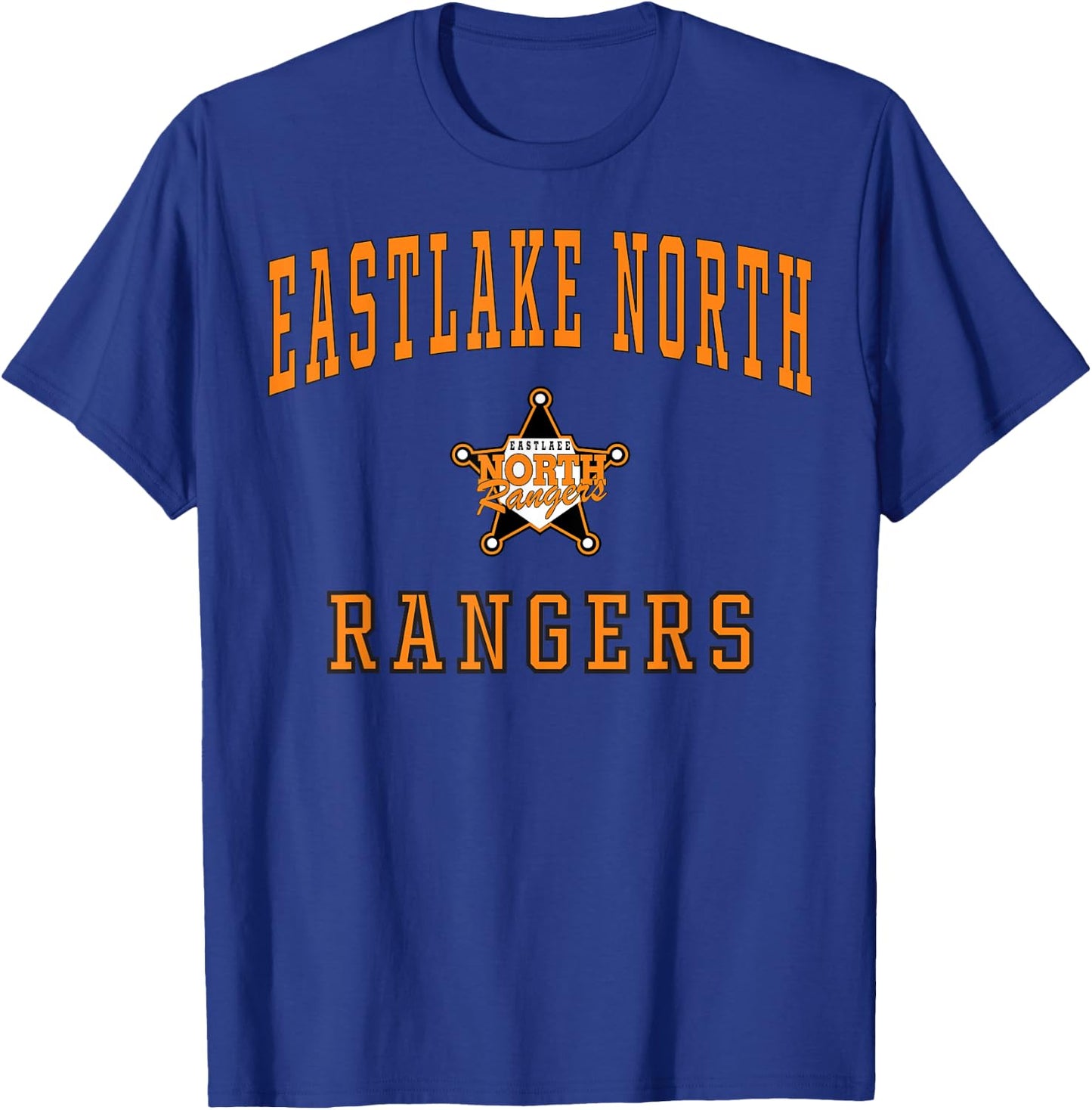 Eastlake North High School Rangers C1 T-Shirt - T-Shirt | Royal