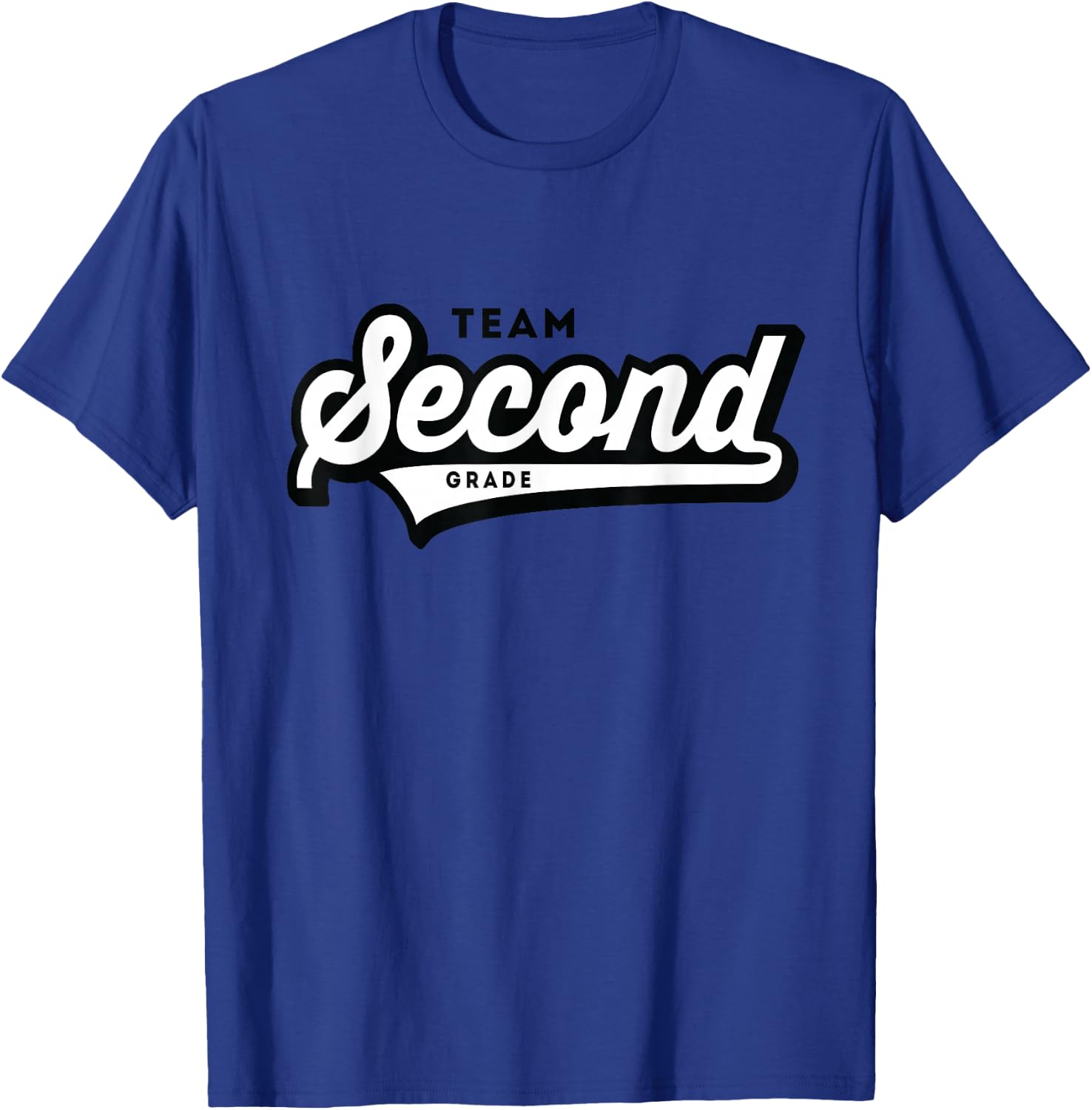 2nd Grade TEAM School Teacher Second Baseball-Style Shirt T-Shirt - T-Shirt | Royal